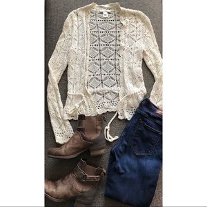 White House Black Market Lace Cardigan